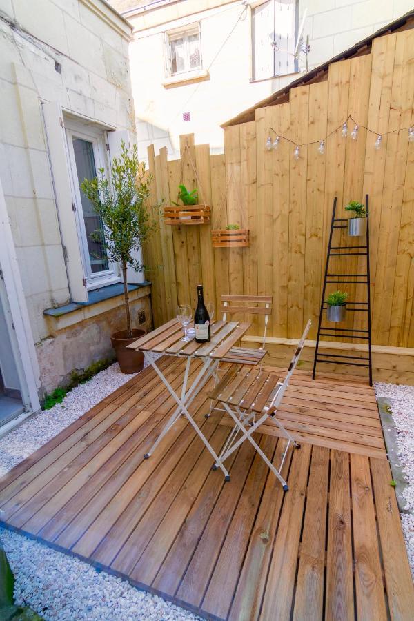 Le Chanzy-Terrasse privative Saumur Esterno foto